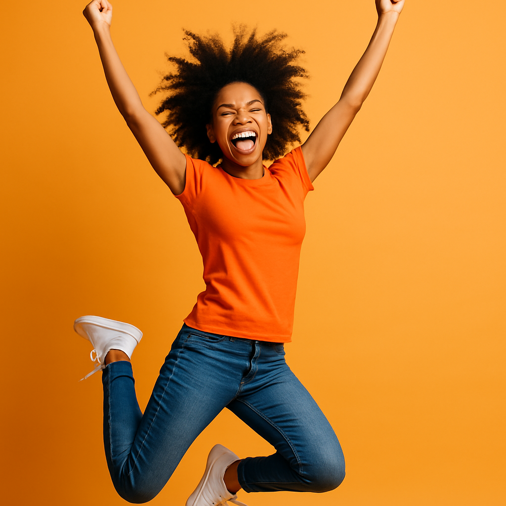 Someone taking Herbal Suppliments and has a lot of energy jumping in the air